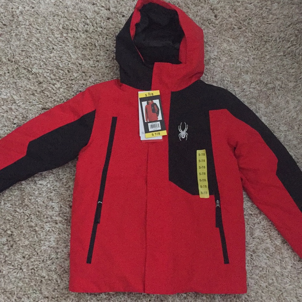 Boy’s Spyder Flyte jacket. New! Small 7/8.